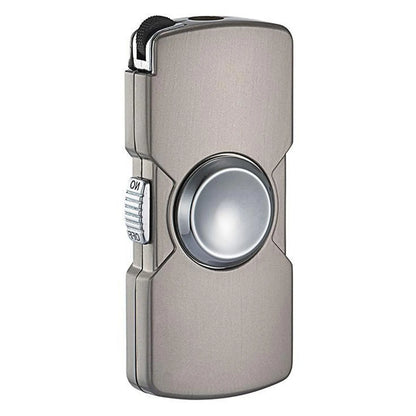Mini Fidgets Spinners Lighter Grinding Wheel Windproof Finger Toy Jet-Flame Lighter for Stress Relief